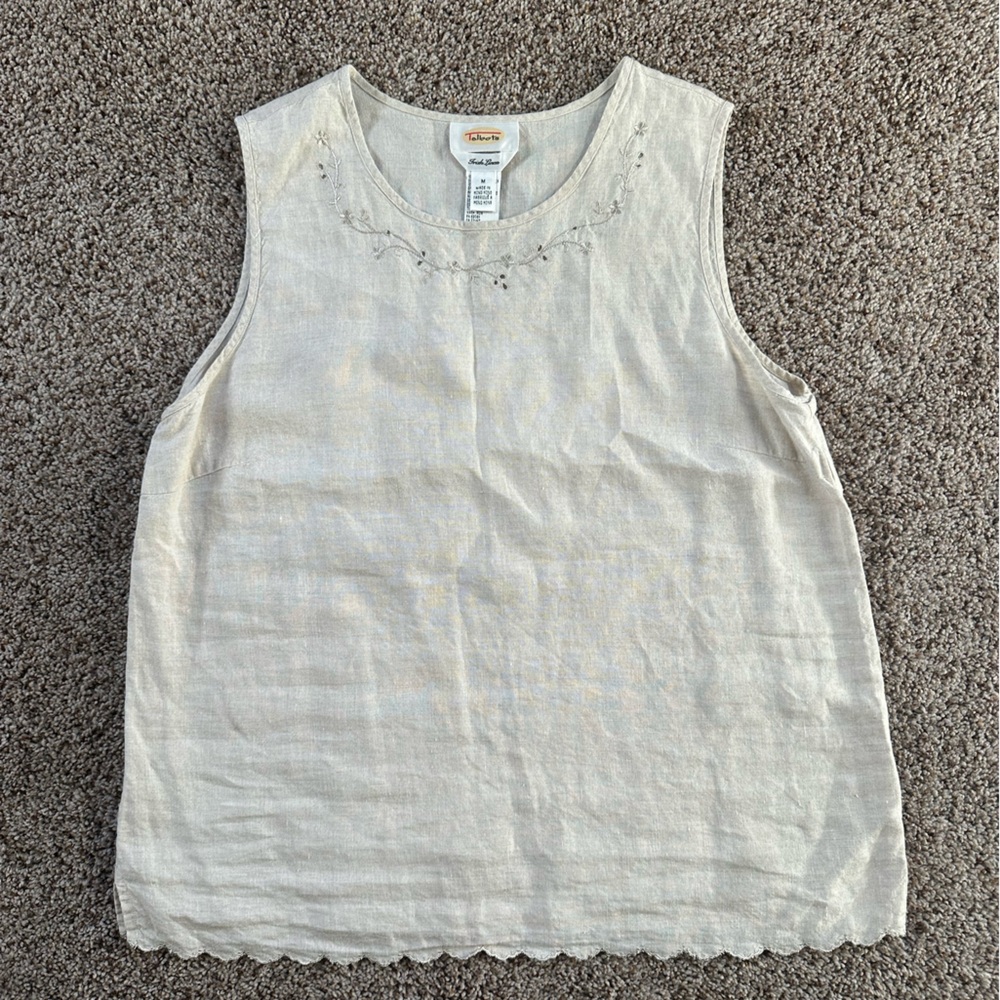 Talbots Irish Linen Sleeveless Top